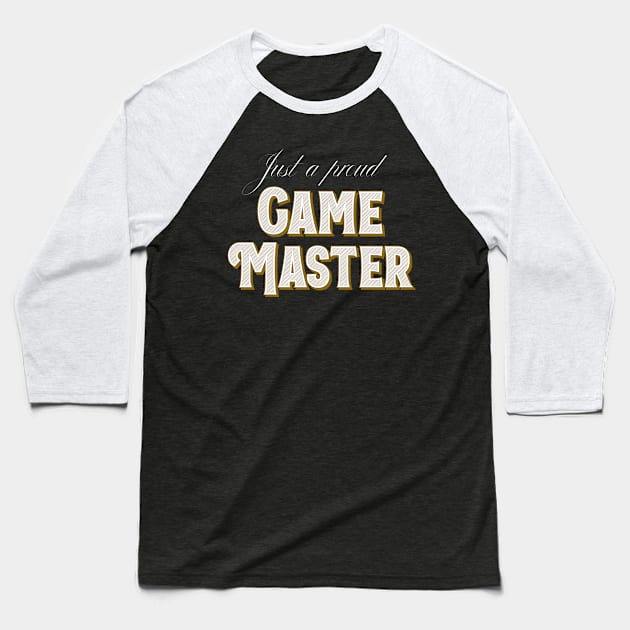 Proud Game Master Baseball T-Shirt by BlueTodyArt